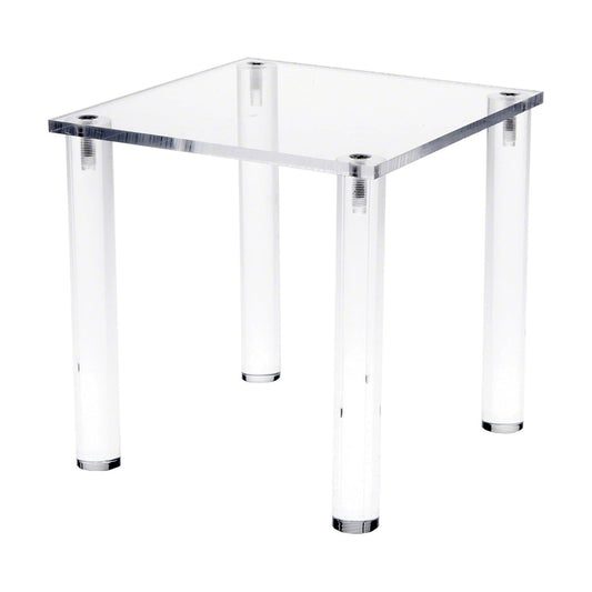 Acrylic Square 4-Leg Display Riser / 6 x 6 x 6 / Clear