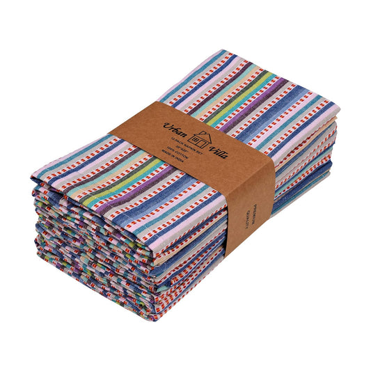 Urban Villa Cloth Napkins 100% Cotton Highly Absorbent Washable Durable Reusable Premium Dinner Napkins Ideal for Gifts
