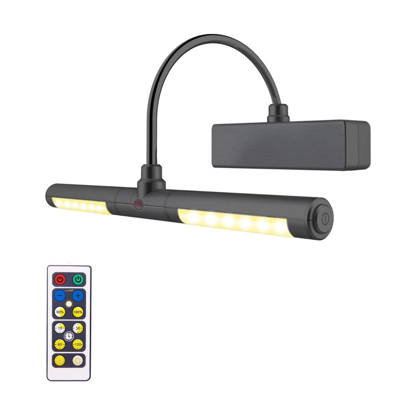 LUXSWAY Picture Light Battery Powered, Wireless Painting Lights with Remote, 3 Modes Brightness Art Display Lighta, 8.9