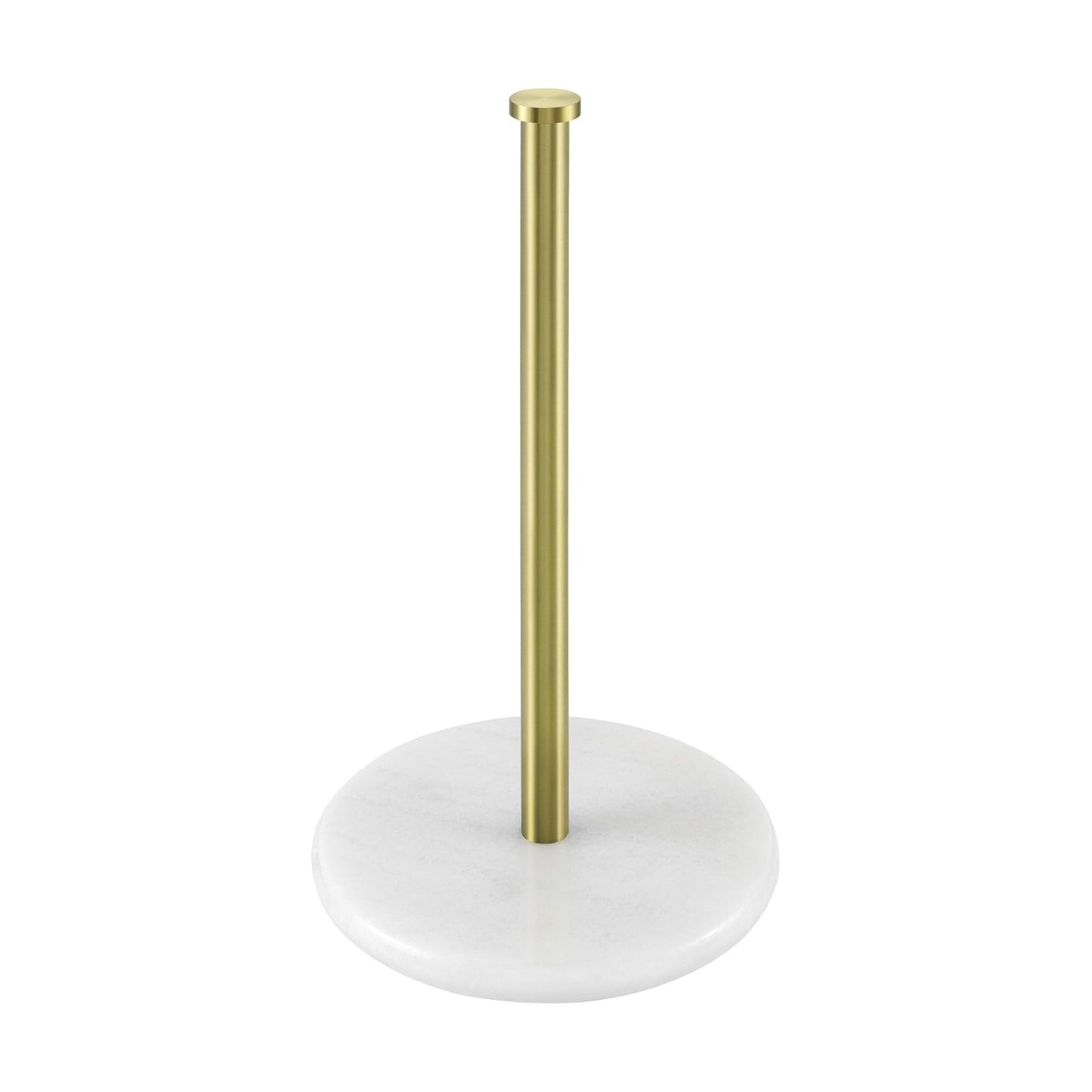 KES Natural Marble Paper Towel Holder Gold Countertop, Brushed Gold | Kitchen Standing Paper Towel Holders, Heavy