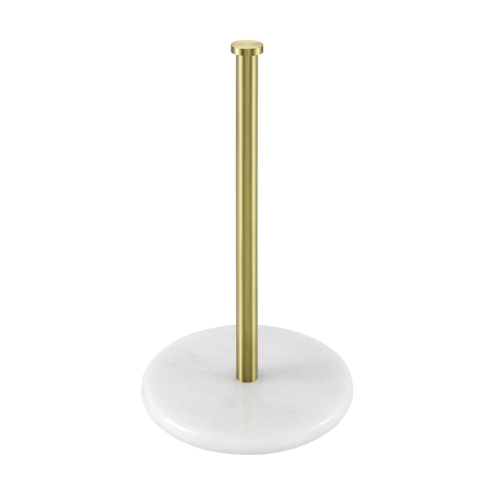 KES Natural Marble Paper Towel Holder Gold Countertop, Brushed Gold | Kitchen Standing Paper Towel Holders, Heavy