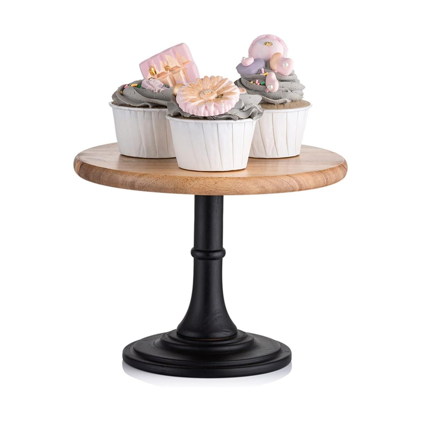Wood Cupcake Stand Display / Brown / Diam 7.87