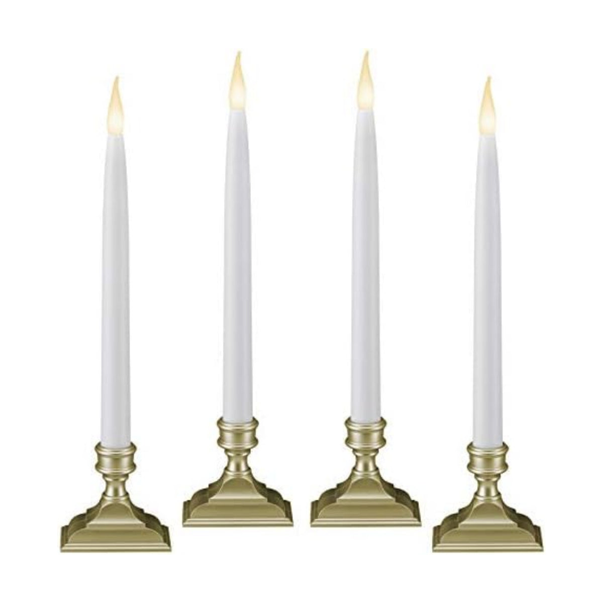 612 Vermont Battery Operated LED Taper Window Candles with Timer