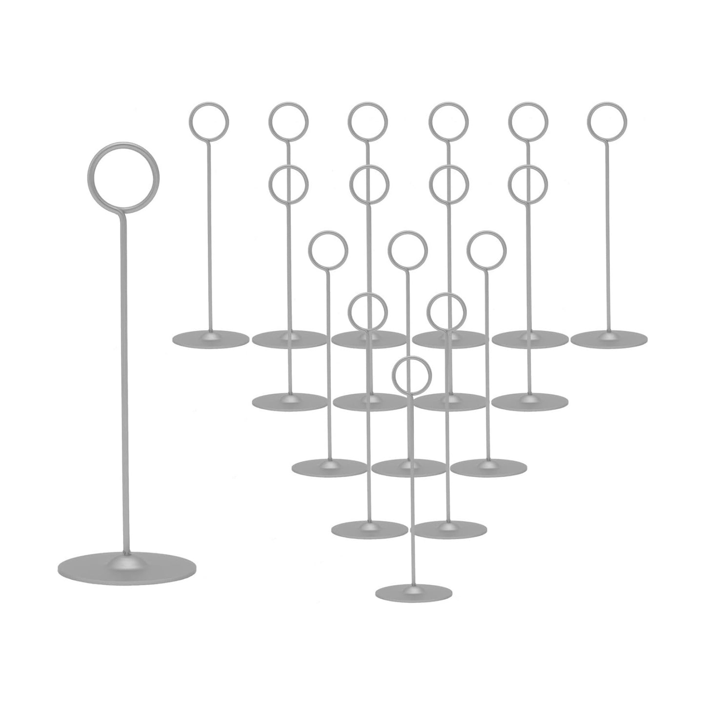 Urban Deco 16 Pieces Table Card Holder 8 inches Table Number Holders Place Steel Card Holders for Photos, Food Signs