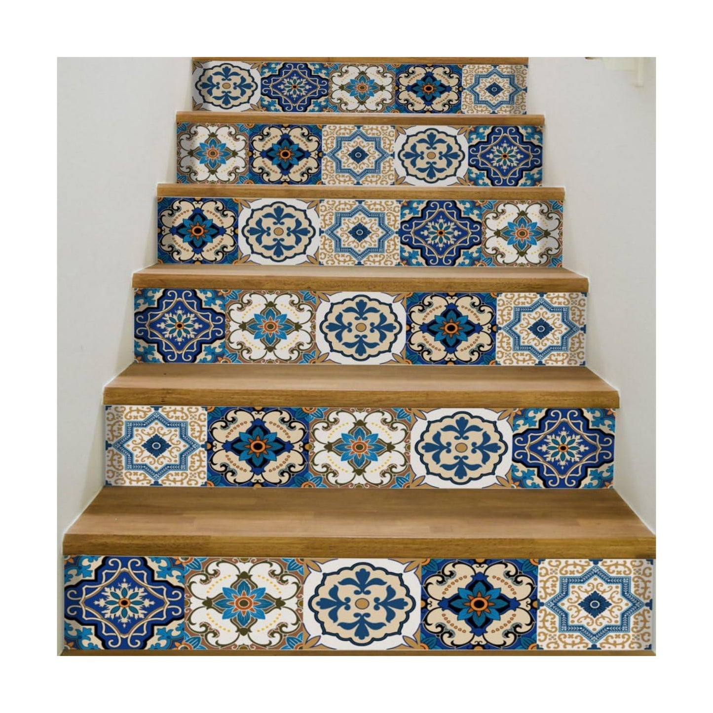 3D Stair Stickers Decals Brick Staircase Decals Removable Tile Stair Risers Decals Decor / Set of 66