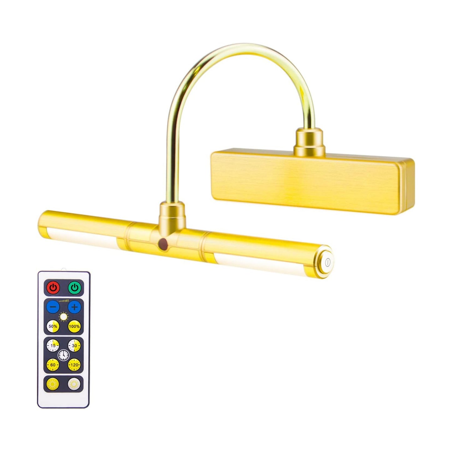 LUXSWAY Picture Light Battery Powered,Painting Light,3 Level Brightness Art Display Lights, 8.9 Inch Rotatable Lights