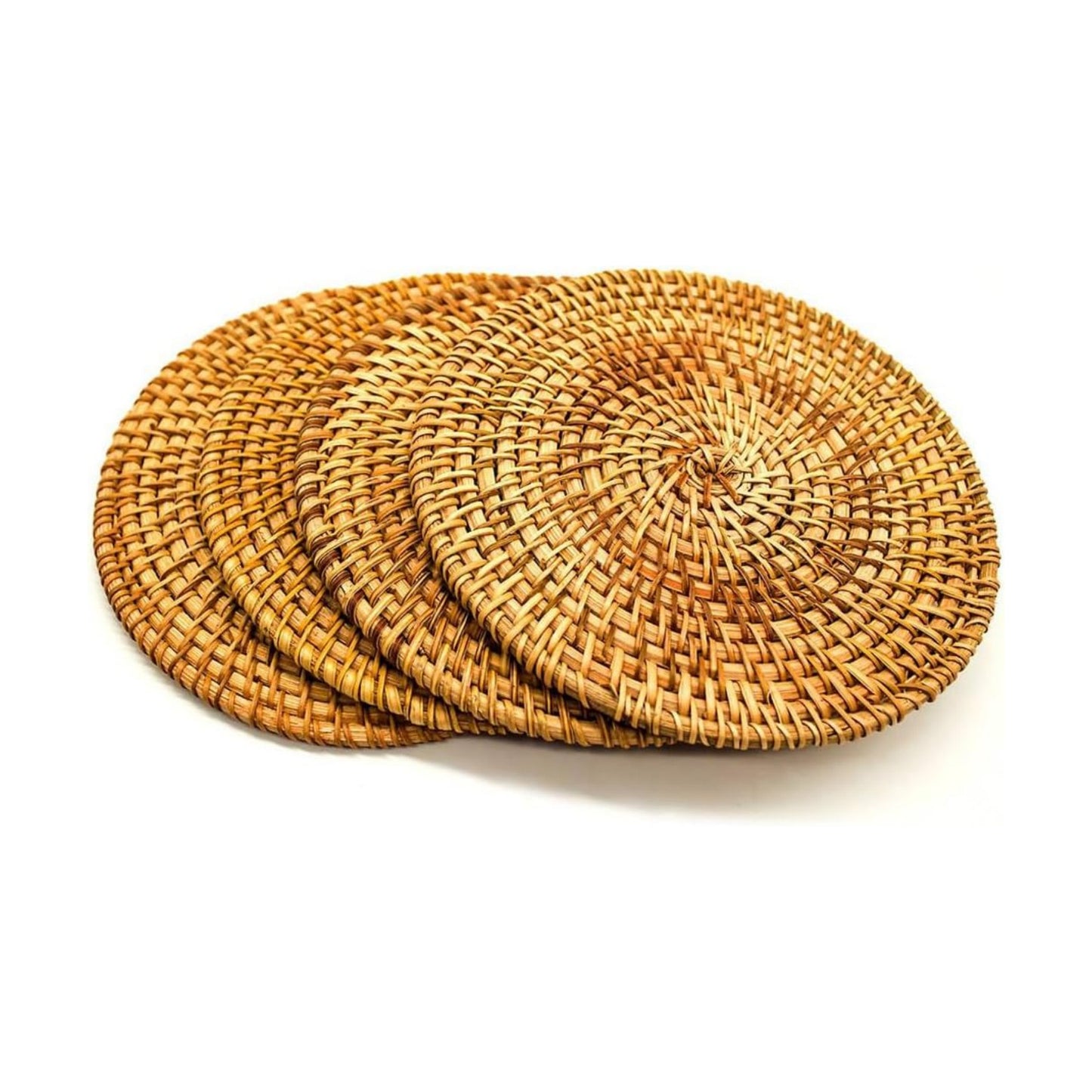Woven Rattan Trivets Hot Pads for Dinning Table / 8.66 Inch