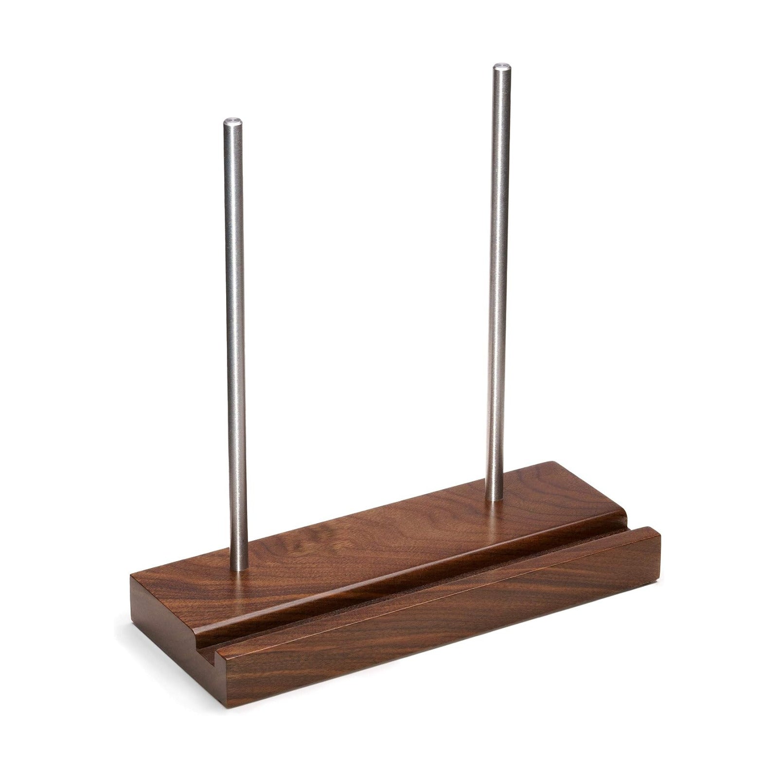 Now Playing Vinyl Record Stand, Solid Walnut Display Holder | Displays any album incl. double and triple gatefolds