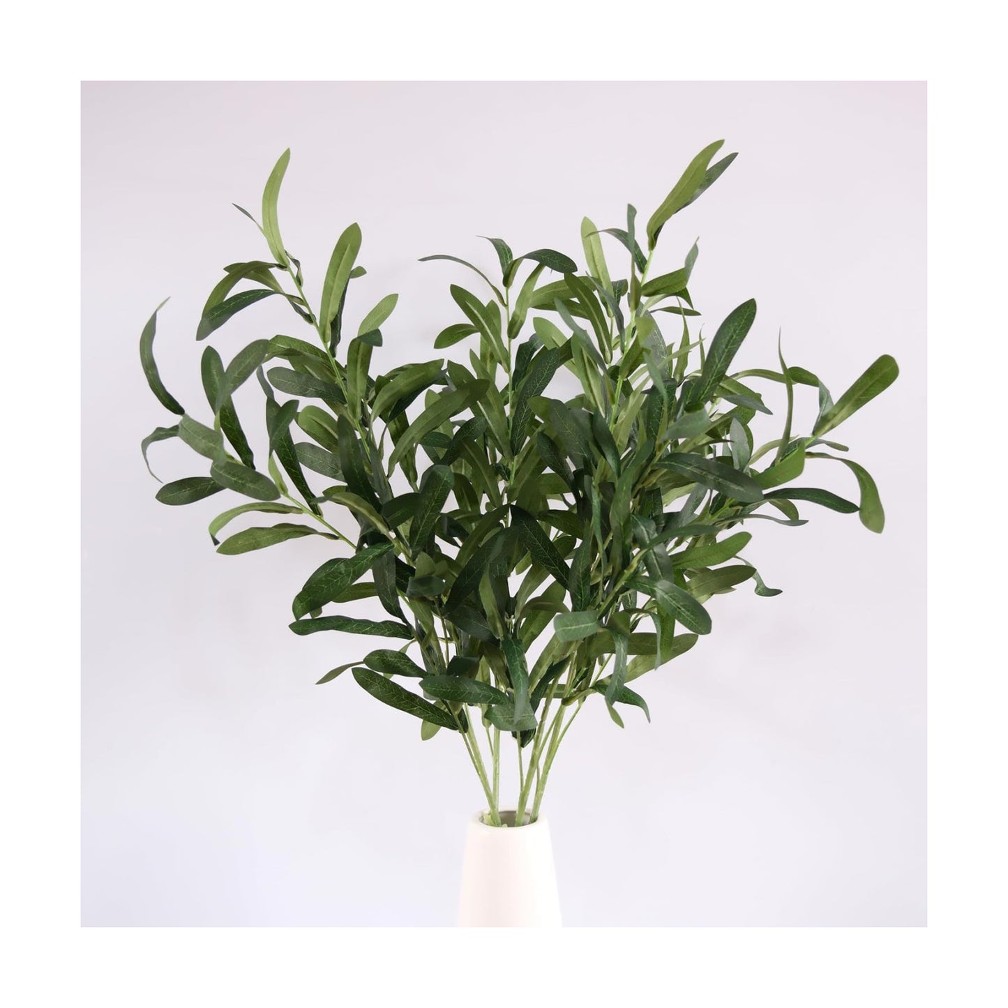 Tall Faux Greenery Branches Stems Fake Olive Branches Artificial Plants / Green / 36 Inch / Set of 4