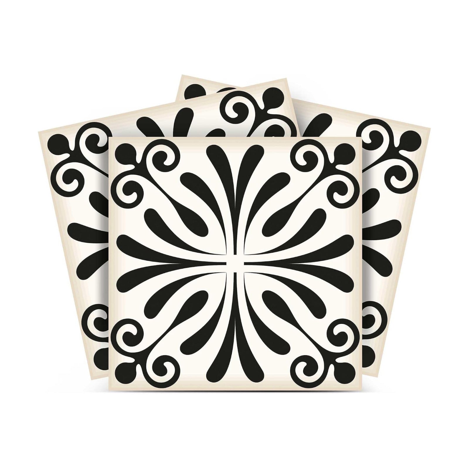 Peel & Stick Decals / 5 x 5 / Victoria / Black
