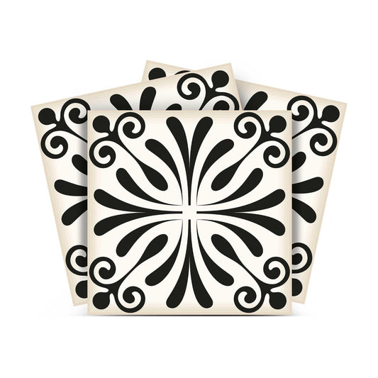 Peel & Stick Decals / 5 x 5 / Victoria / Black