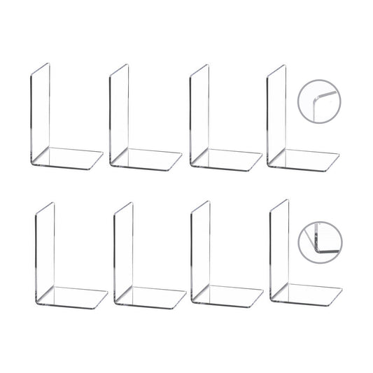 Acrylic Bookends / Book / Clear / Set of 8