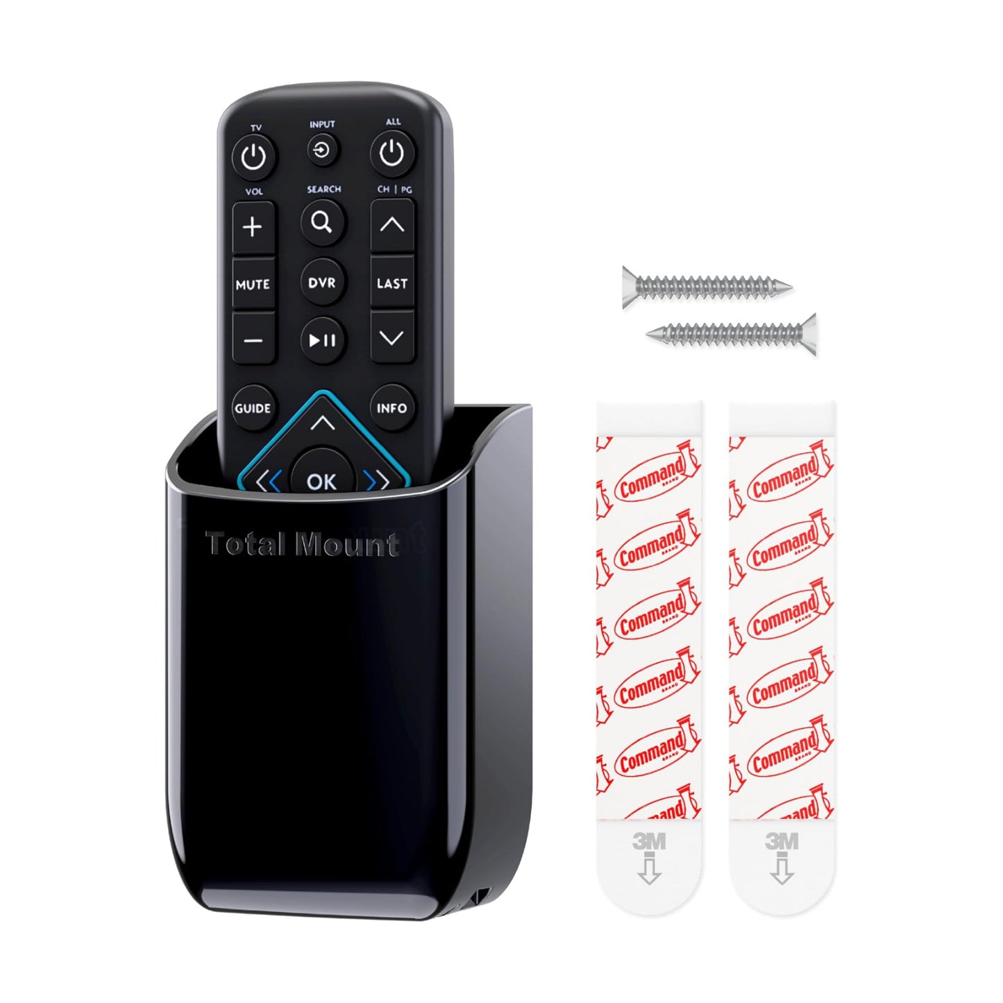 Hole-Free Remote Control Holder / Black
