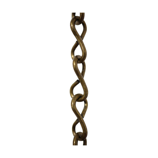 CH-S50-16-AB-10 Steel Basket Chain / U15 / Antique Brass