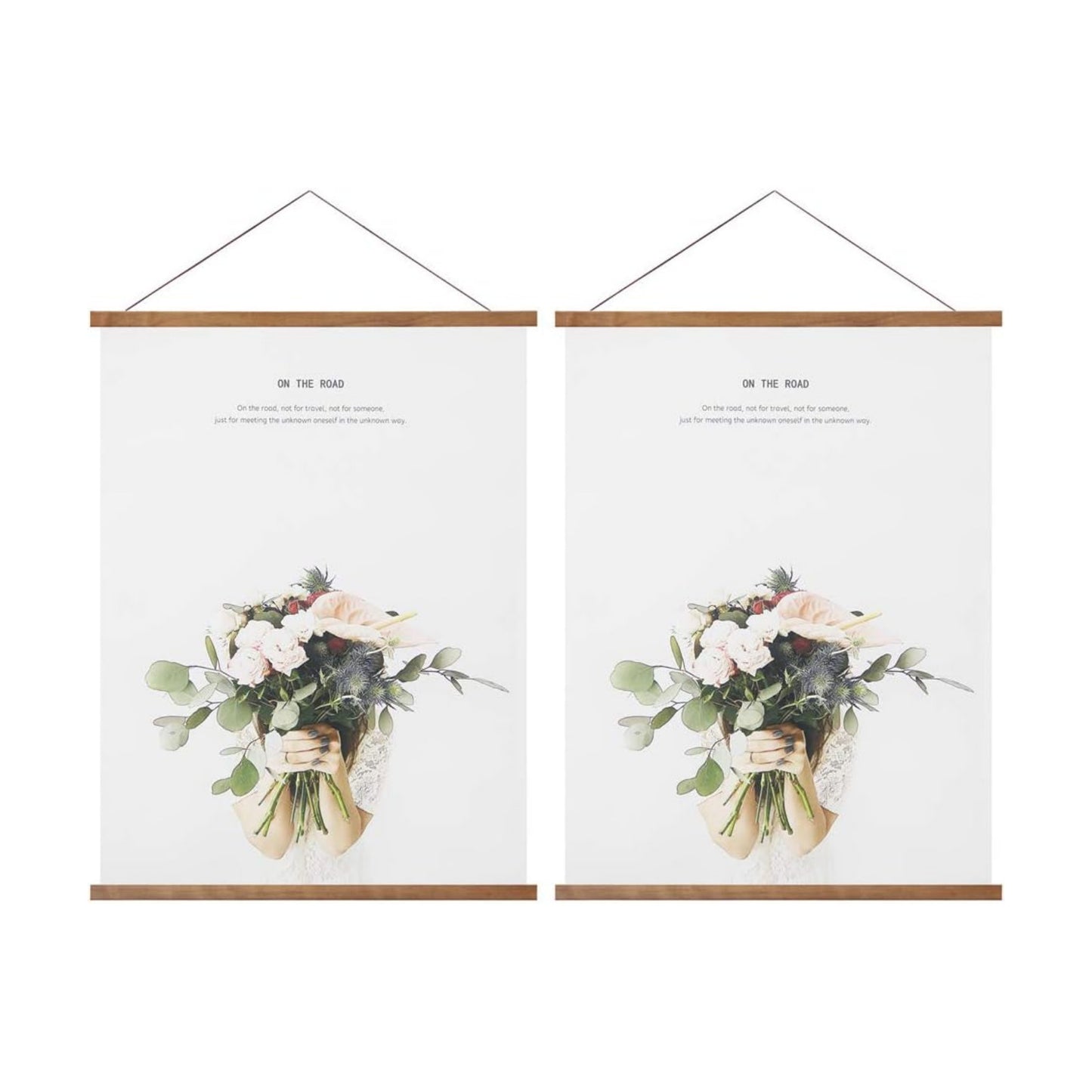 Miaowater 2 Pack Poster Frame,28x28 28x32 28x36 28x40 Magnetic Light Wood Wooden Frames Hanger for Photo Picture Art