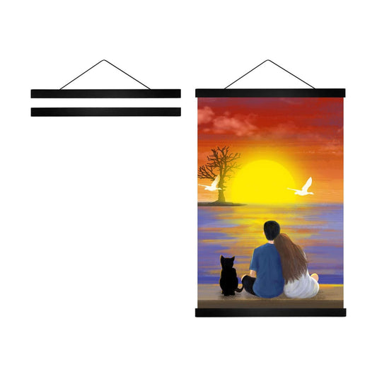 Radezon 24 inch Wide Magnetic Poster Hanger Frame, 24x36, 24x18, 24x32 for Posters, Prints, Photos, Maps, Scrolls