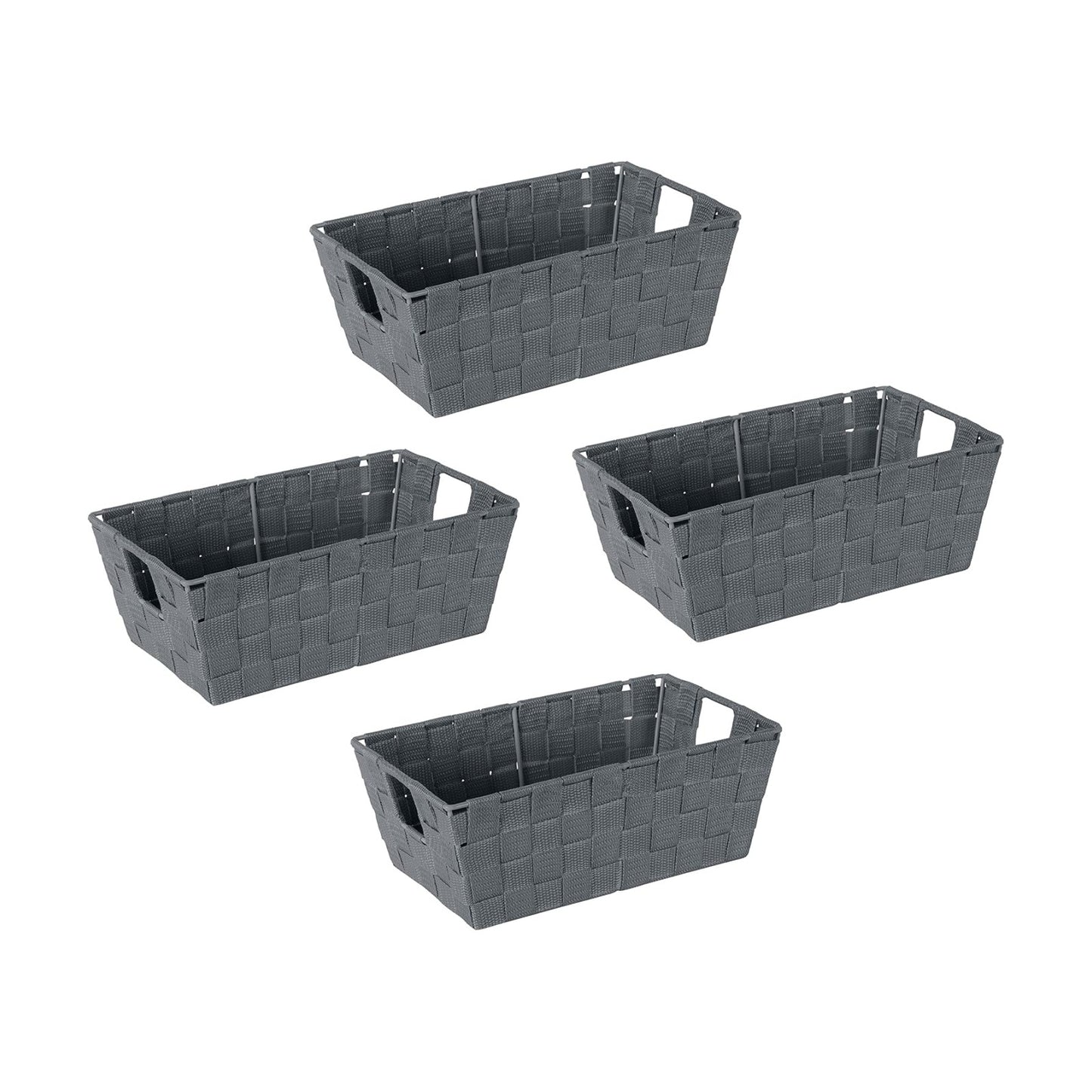 Decorative Storage Basket / Small Shelf / Grey / Set of 4