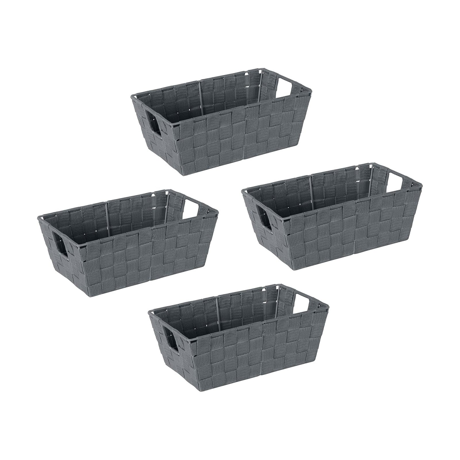 Decorative Storage Basket / Small Shelf / Grey / Set of 4