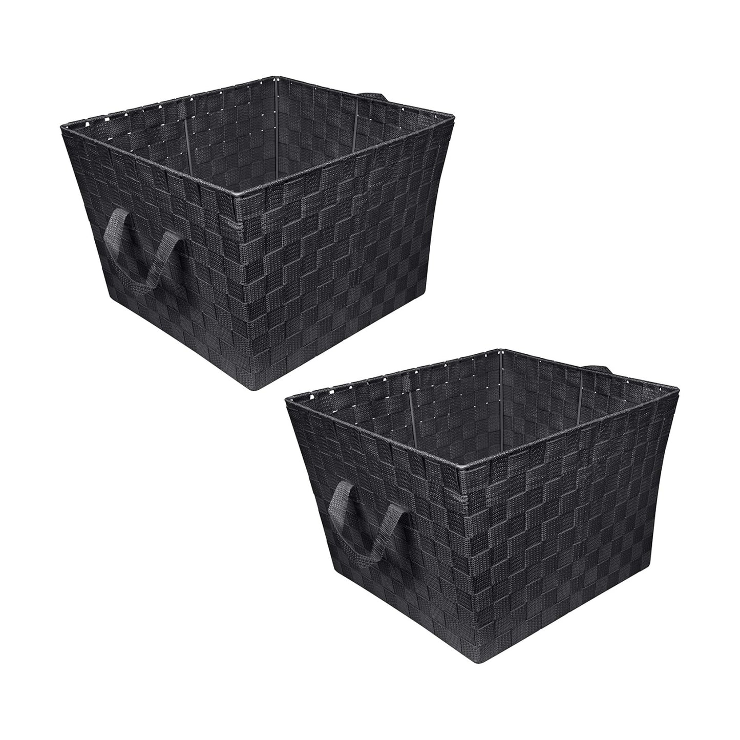 Decorative Storage Basket / Large / Black / Set of 2