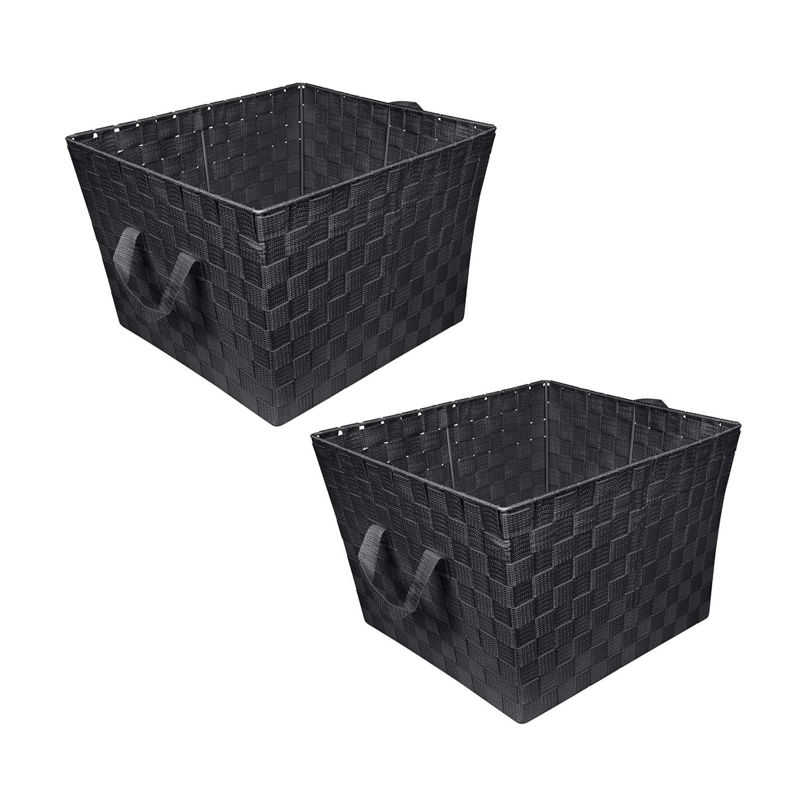 Decorative Storage Basket / Large / Black / Set of 2