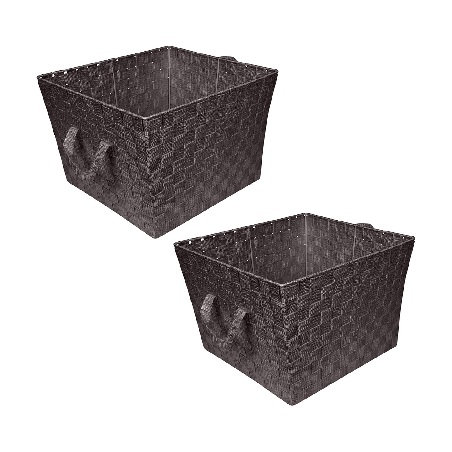 Decorative Storage Basket / Large / Chocolate / Set of 2