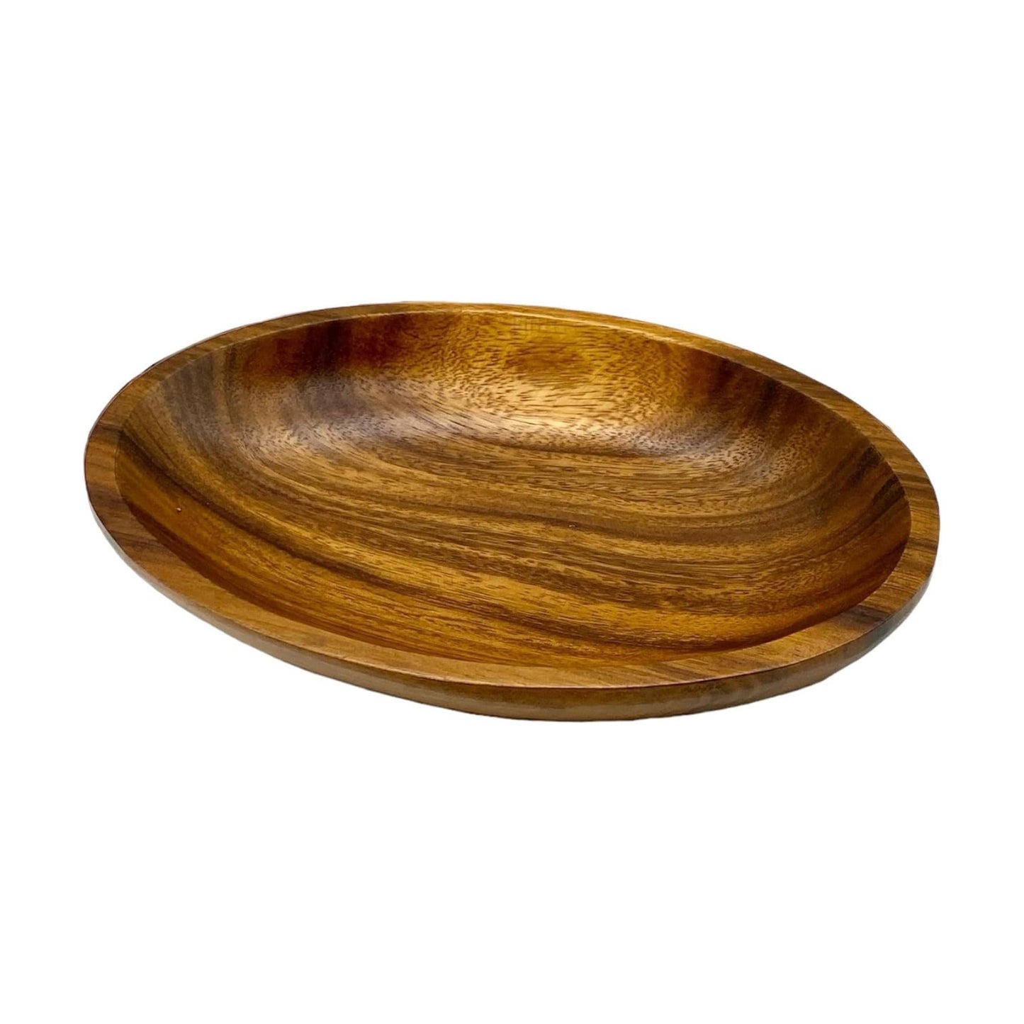 Acacia Wood Oval Bowl