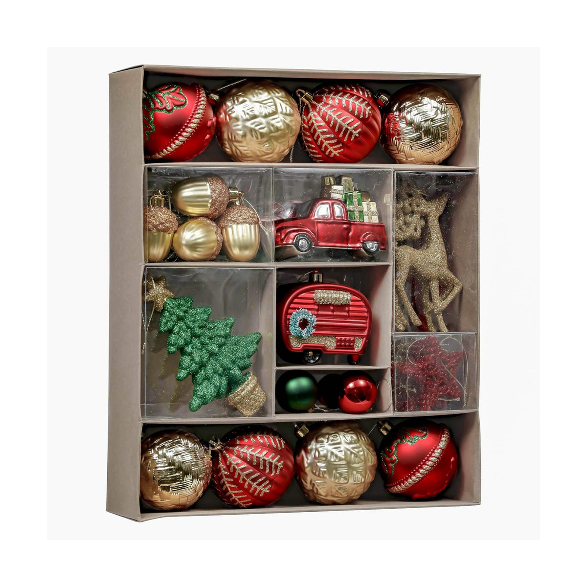 Valery Madelyn 60ct Christmas Tree Decorations Ball Ornaments Set
