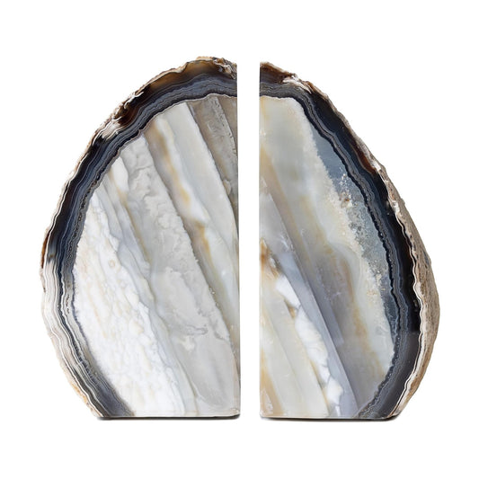Agate Bookends / Earth Tone & Boho Decor / Natural / A Grade 3 - 4 Lbs