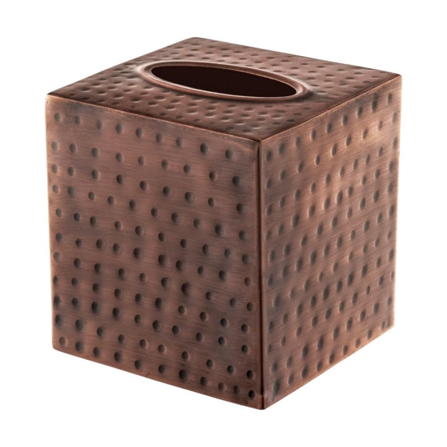 Antique Copper Metal Tissue Holder Box / Antique Copper Finish / Hand Hammered
