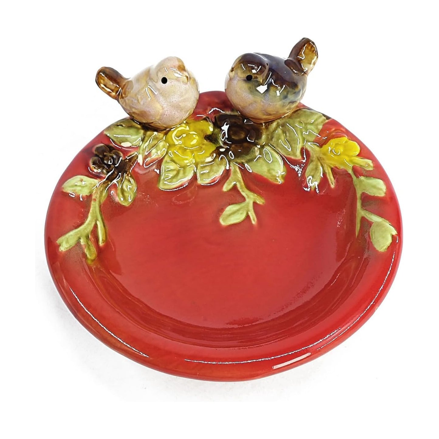 5" Ceramic Shower Soap Dish Holder Vintage soap Tray Bird Theme