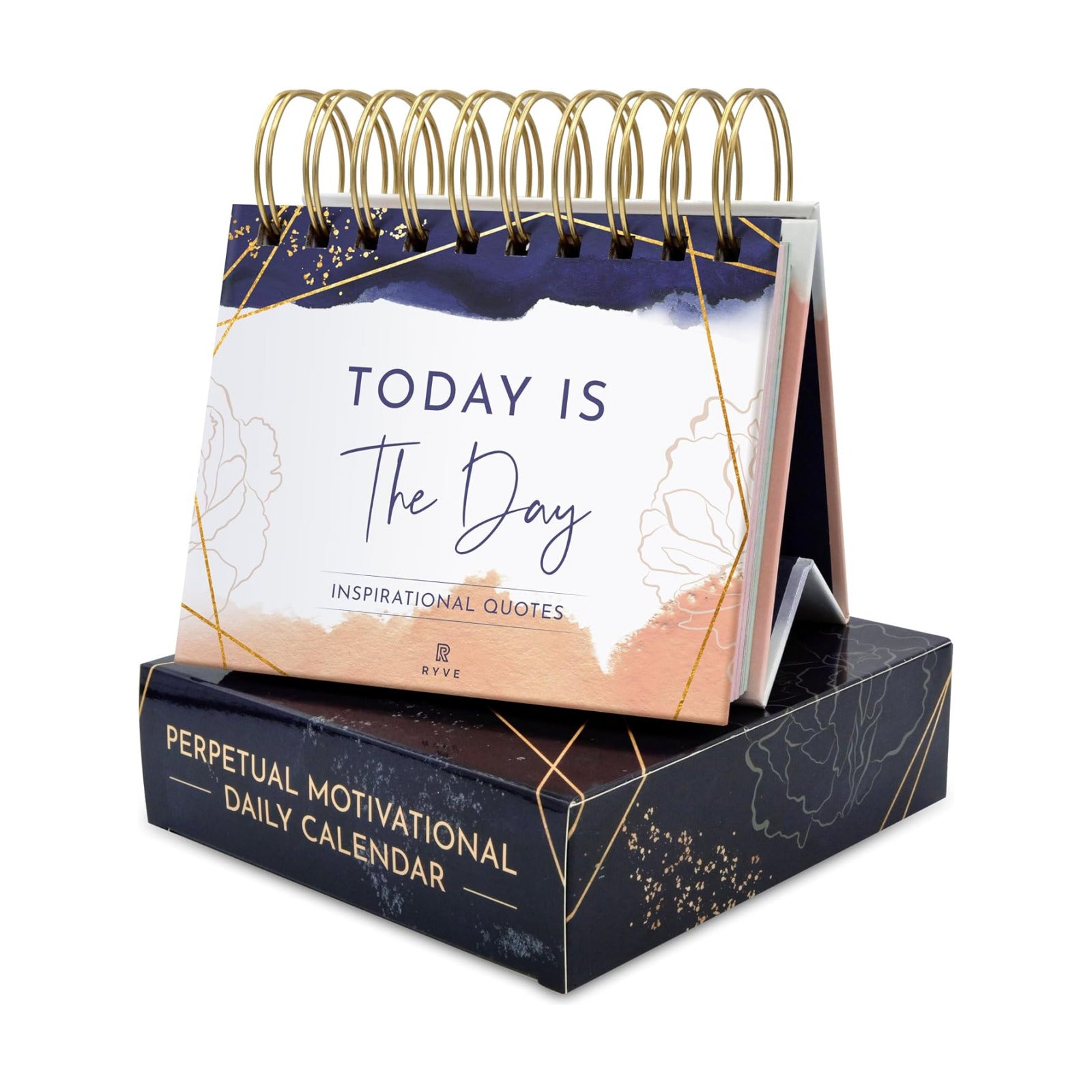 Motivational Desk Flip Calendar with 366 Daily Affirmations, Gift for Women | Inspirational Perpetual Desk Calendar
