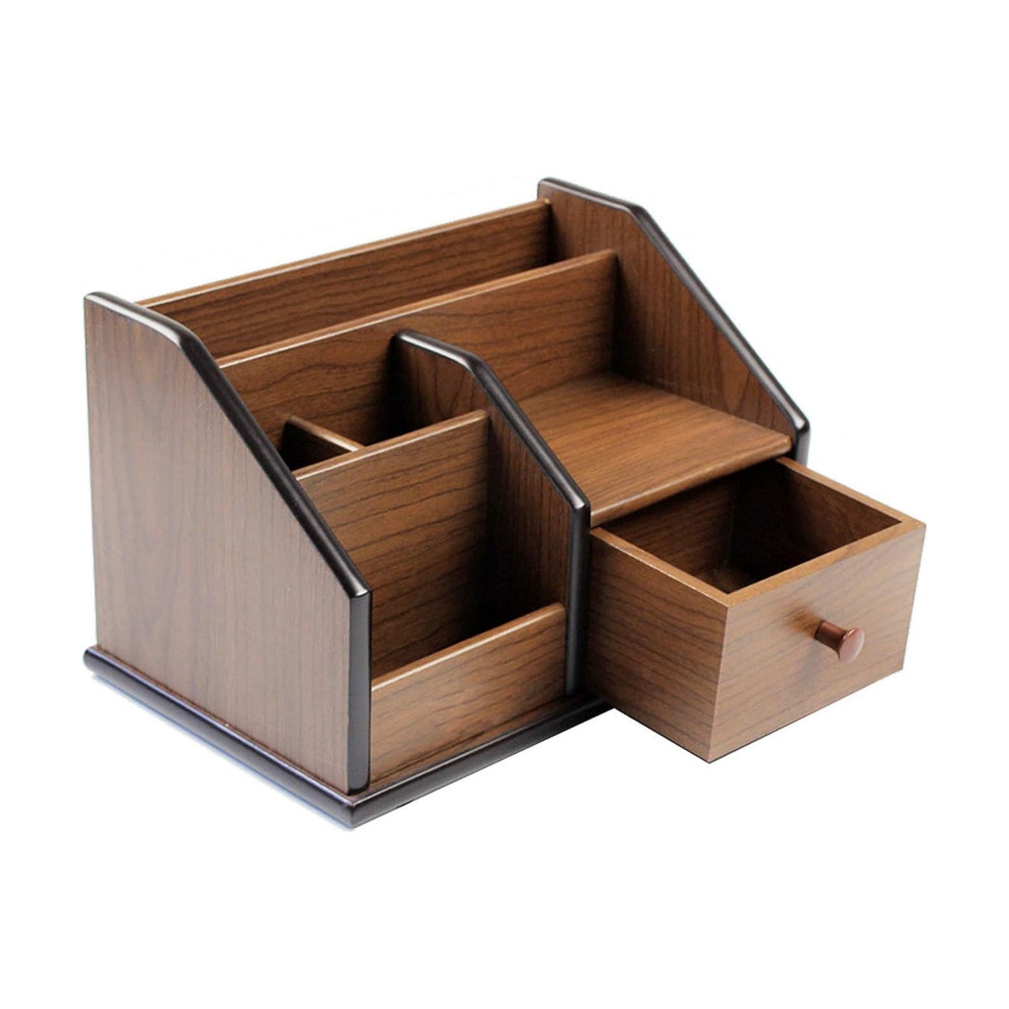 N Desk organizer wood with small drawer Office and Home organization like remote control holder pencil holder HeBen1029