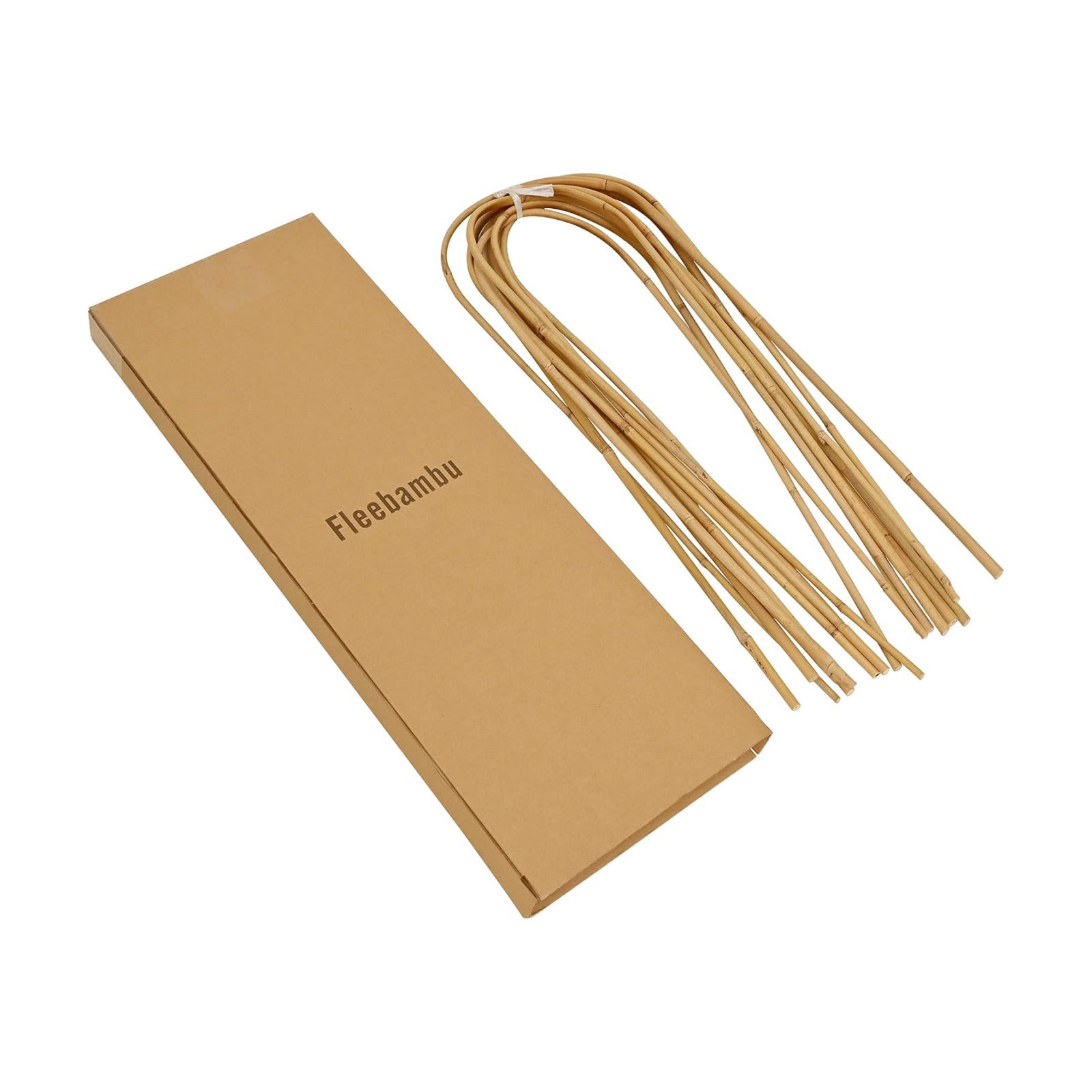 10 Pack, Handmade 24 in. Bamboo U Trellis Hoop Stakes for Garden, 2ft Bamboo U Shaped Trellis for Potted Plants Climbing