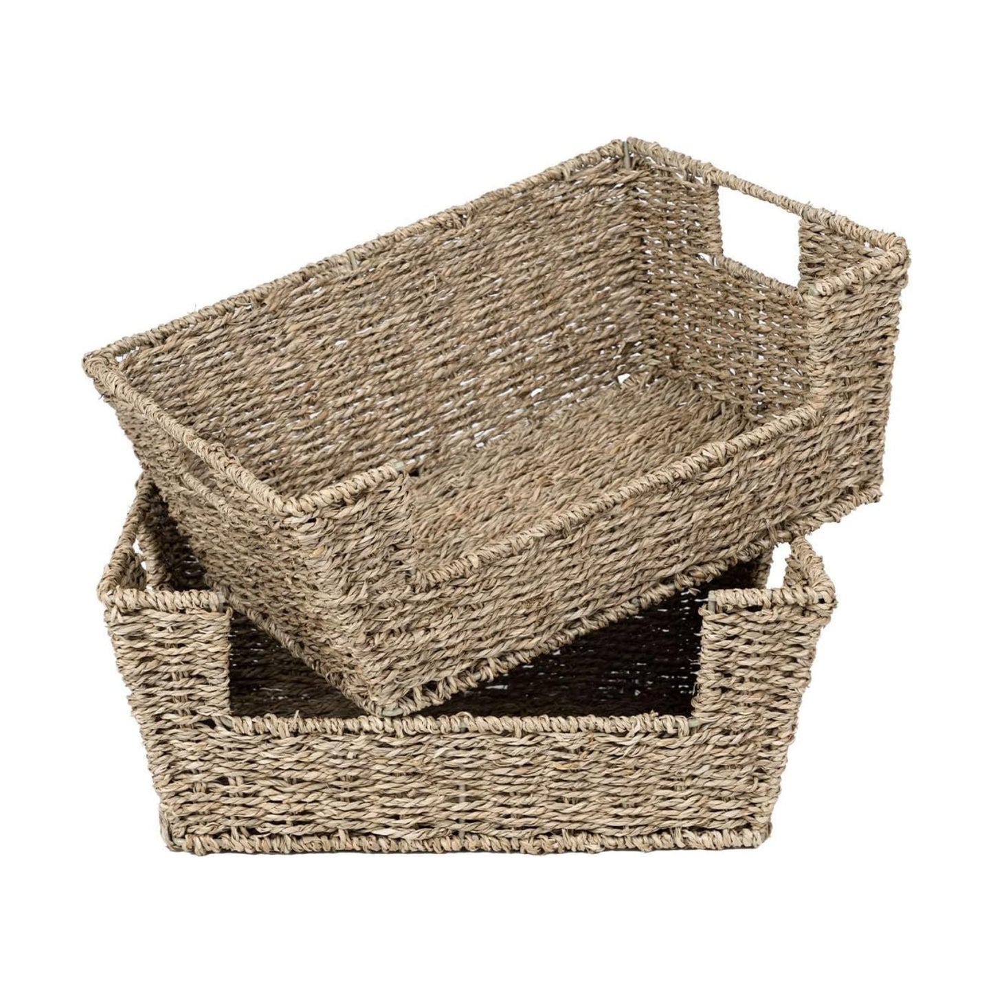 Stackable Seagrass Pantry Baskets / Natural