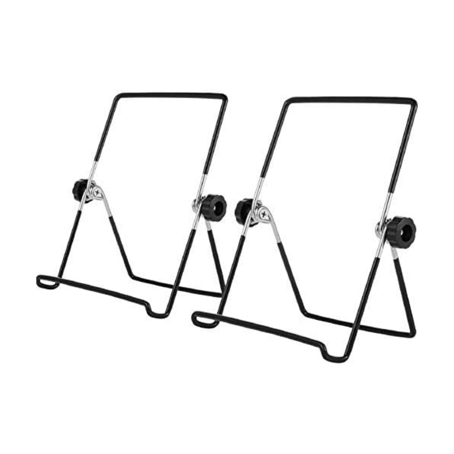 Plate Stand Easel Picture Frame Stand Adjustable Foldable Tablet Iron Display / Black / Set of 3