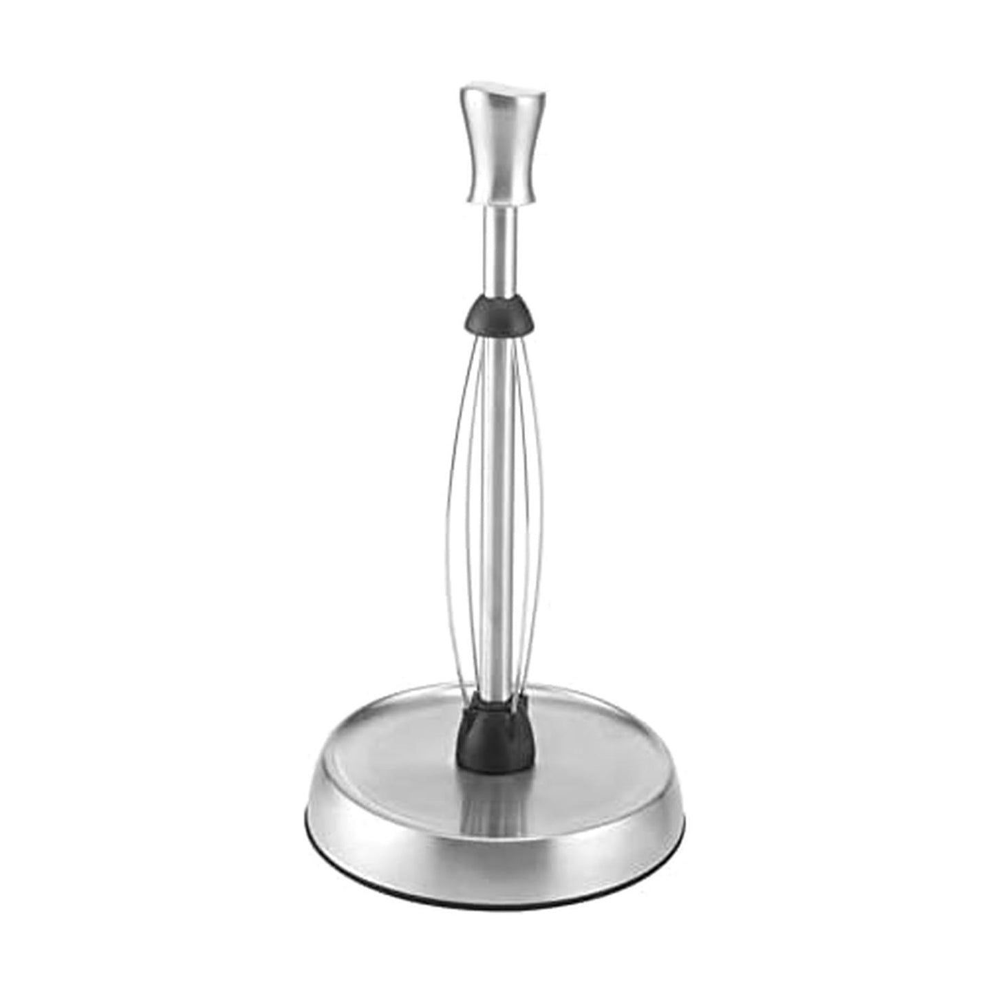 Kamenstein Wave Design Perfect Tear Stainless Steel Countertop Paper Towel Holder, One Handed Pull, No Unraveling