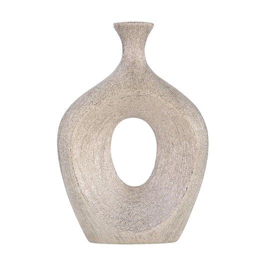Glam Ceramic Vase / Silver