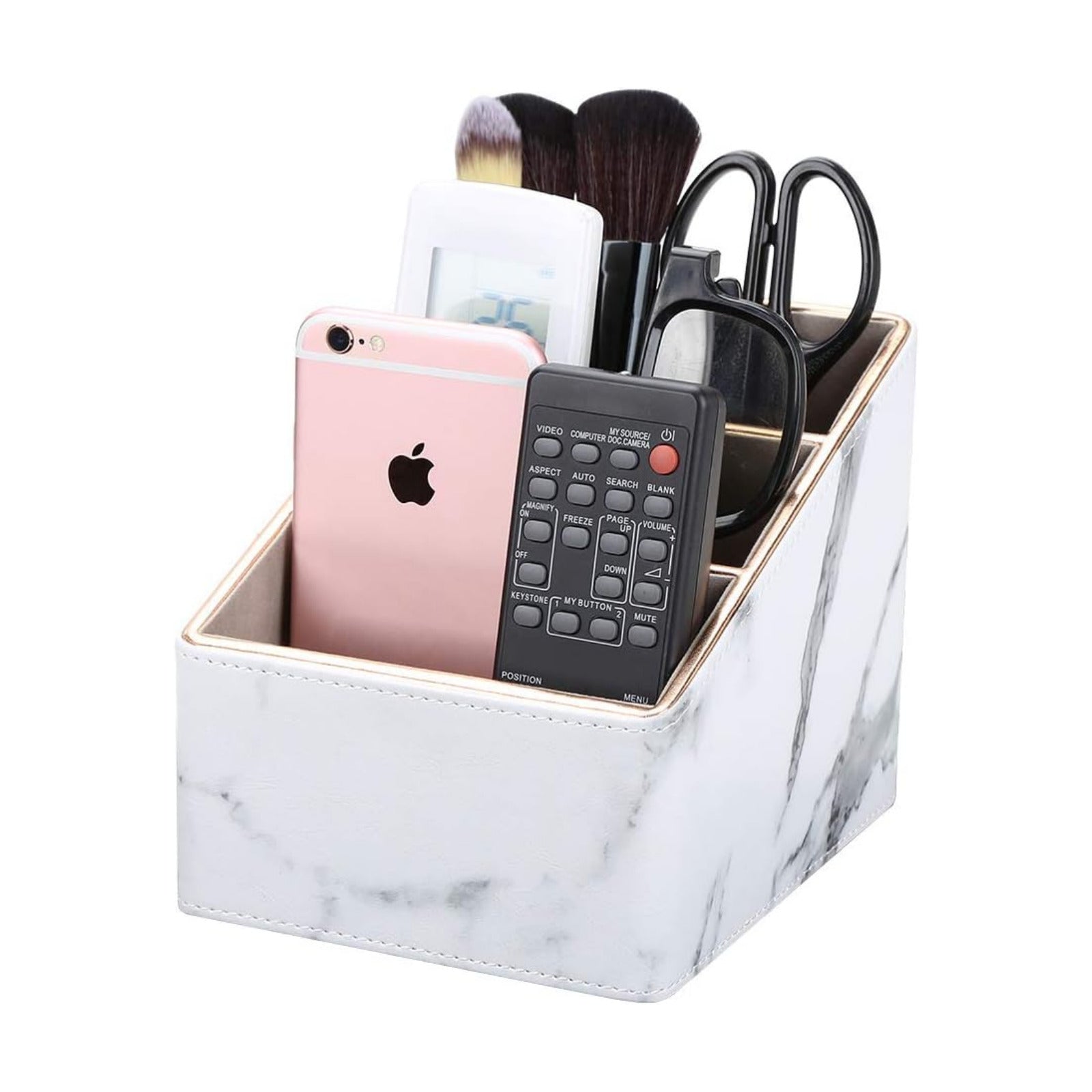 Remote Control Holder / White Marble