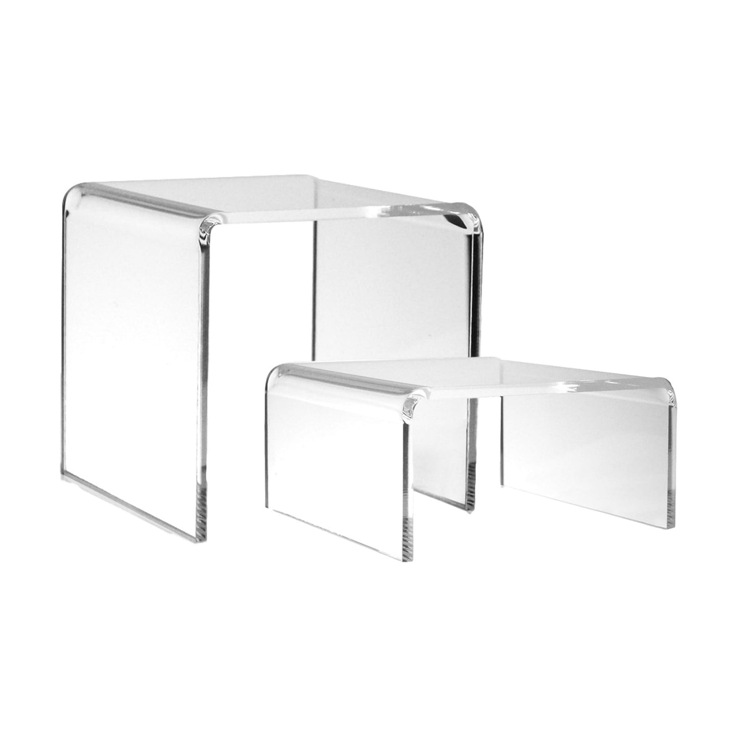 Transparent Tabletop Stands / Clear / Set of 2