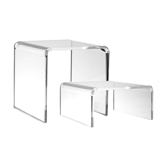 Transparent Tabletop Stands / Clear / Set of 2