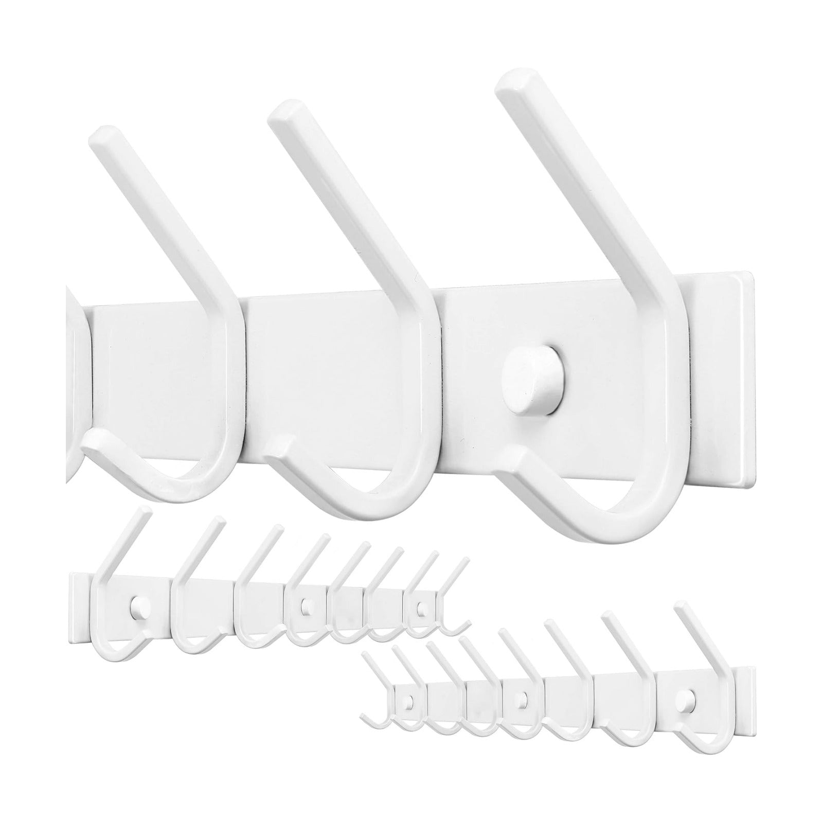 WEBI Coat Rack Wall Mount,8 Hooks,24" Long Coat Hooks Wall Mounted,Coat Hanger Wall,Hook Rack,Jacket Hooks for Hanging