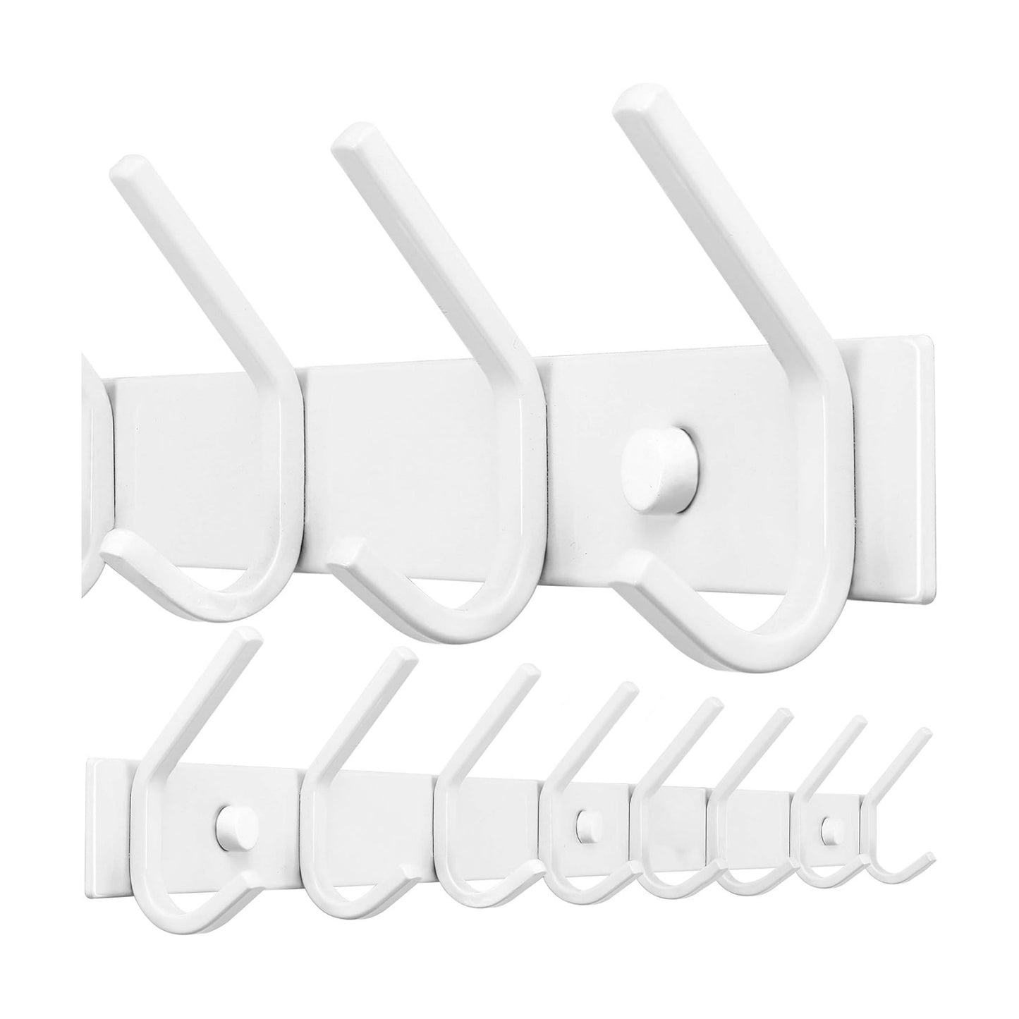 WEBI Coat Rack Wall Mounted,8 Hooks,24" Long,Coat Hooks Wall Mount,Wall Coat Hanger,Hook Rack,Jacket Hooks for Hanging