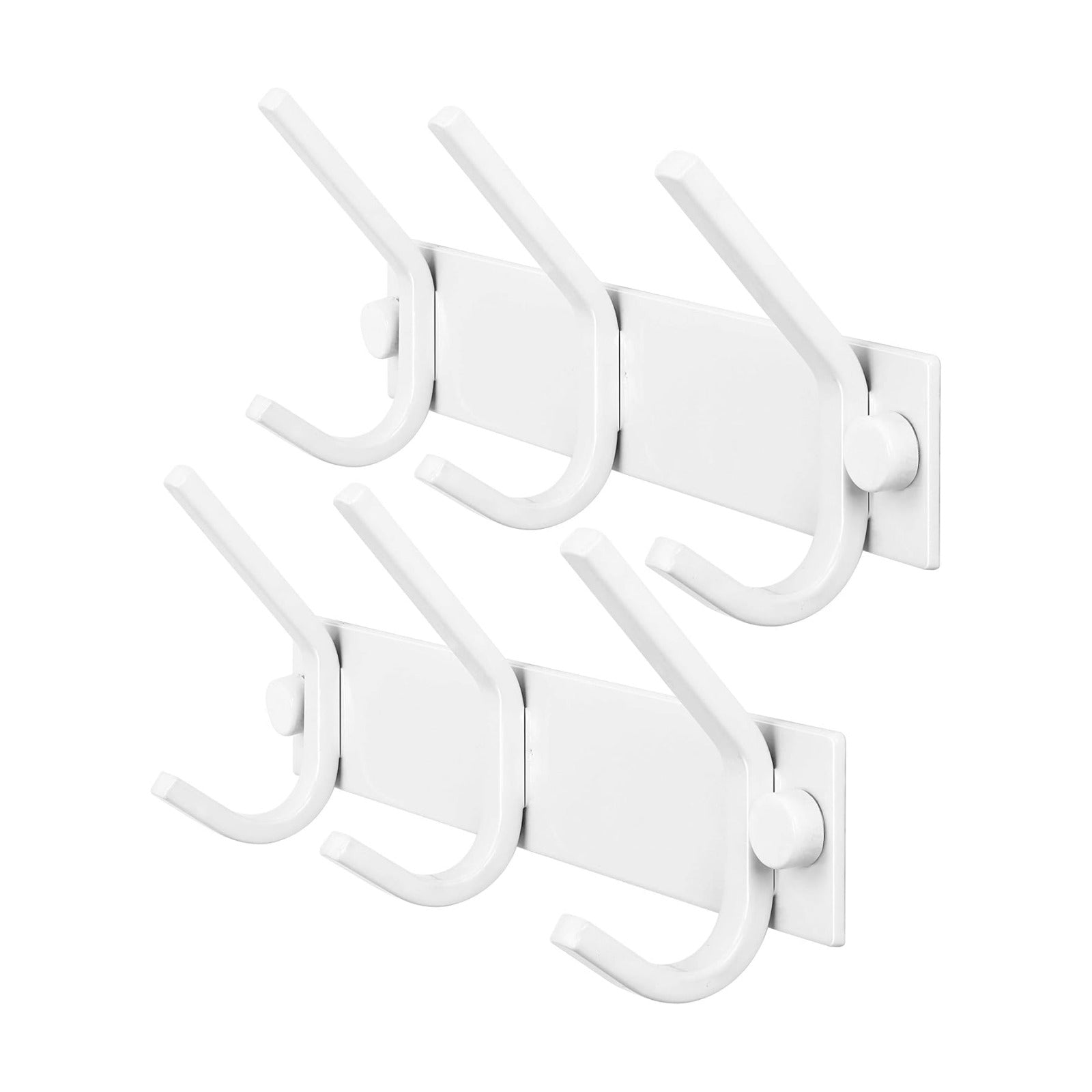 WEBI Coat Rack Wall Mount,Coat Hooks Wall Mounted,Coat Hanger Wall,Hook Rack Rail,3 Hooks for Hanging