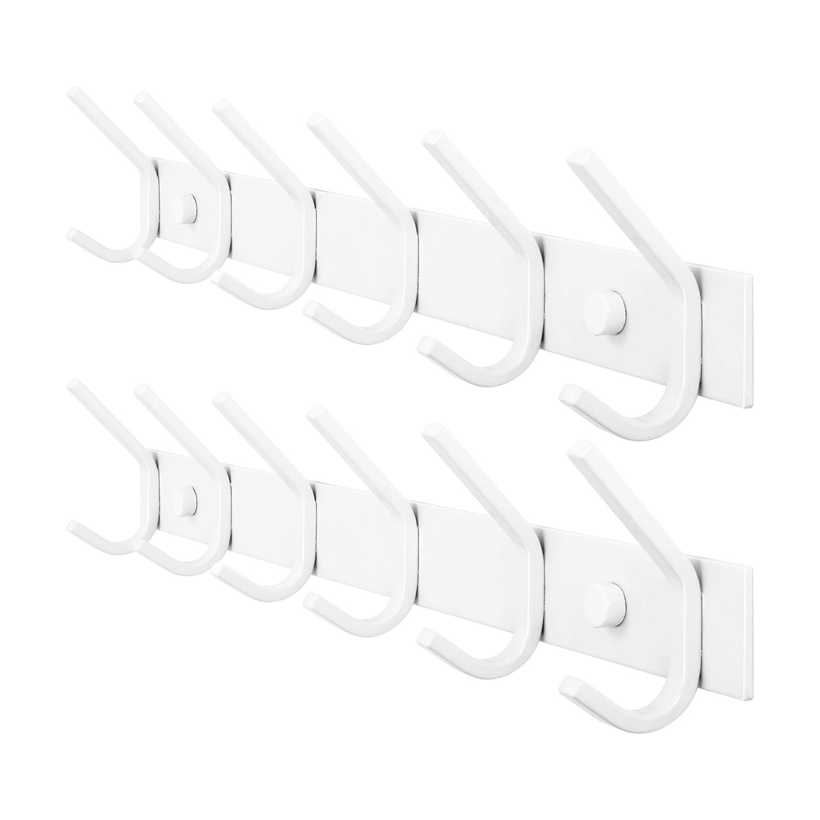 WEBI Coat Rack Wall Mounted,Coat Hooks Wall Mount,Coat Hanger Wall Hook Rack,6 Hooks for Hanging