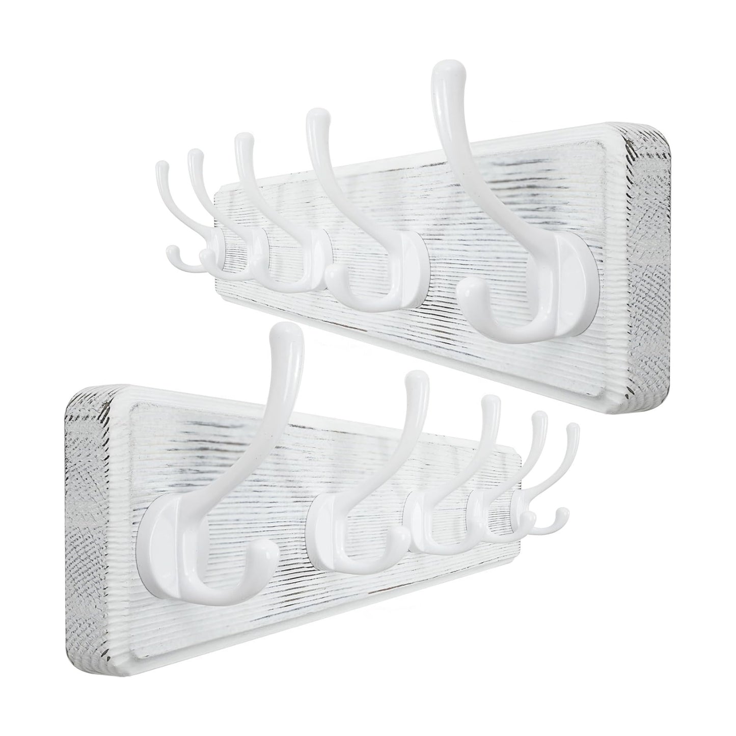 WEBI Coat Rack Wall Mount,Coat Hooks Wall Mounted,16" Hole to Hole,Large Coat Hanger Wall Hook Rack,5 Hooks for Hanging