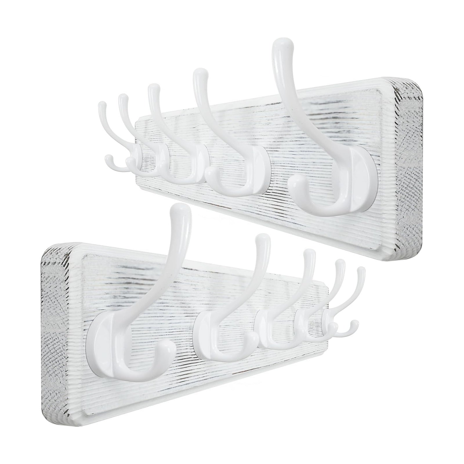WEBI Coat Rack Wall Mount,Coat Hooks Wall Mounted,16" Hole to Hole,Large Coat Hanger Wall Hook Rack,5 Hooks for Hanging