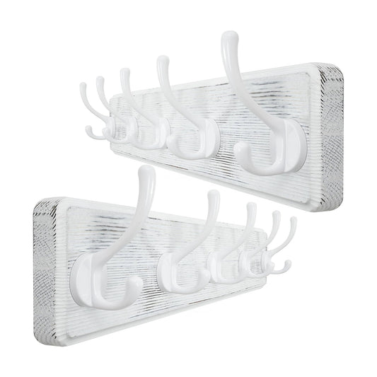 WEBI Coat Rack Wall Mount,Coat Hooks Wall Mounted,16" Hole to Hole,Large Coat Hanger Wall Hook Rack,5 Hooks for Hanging