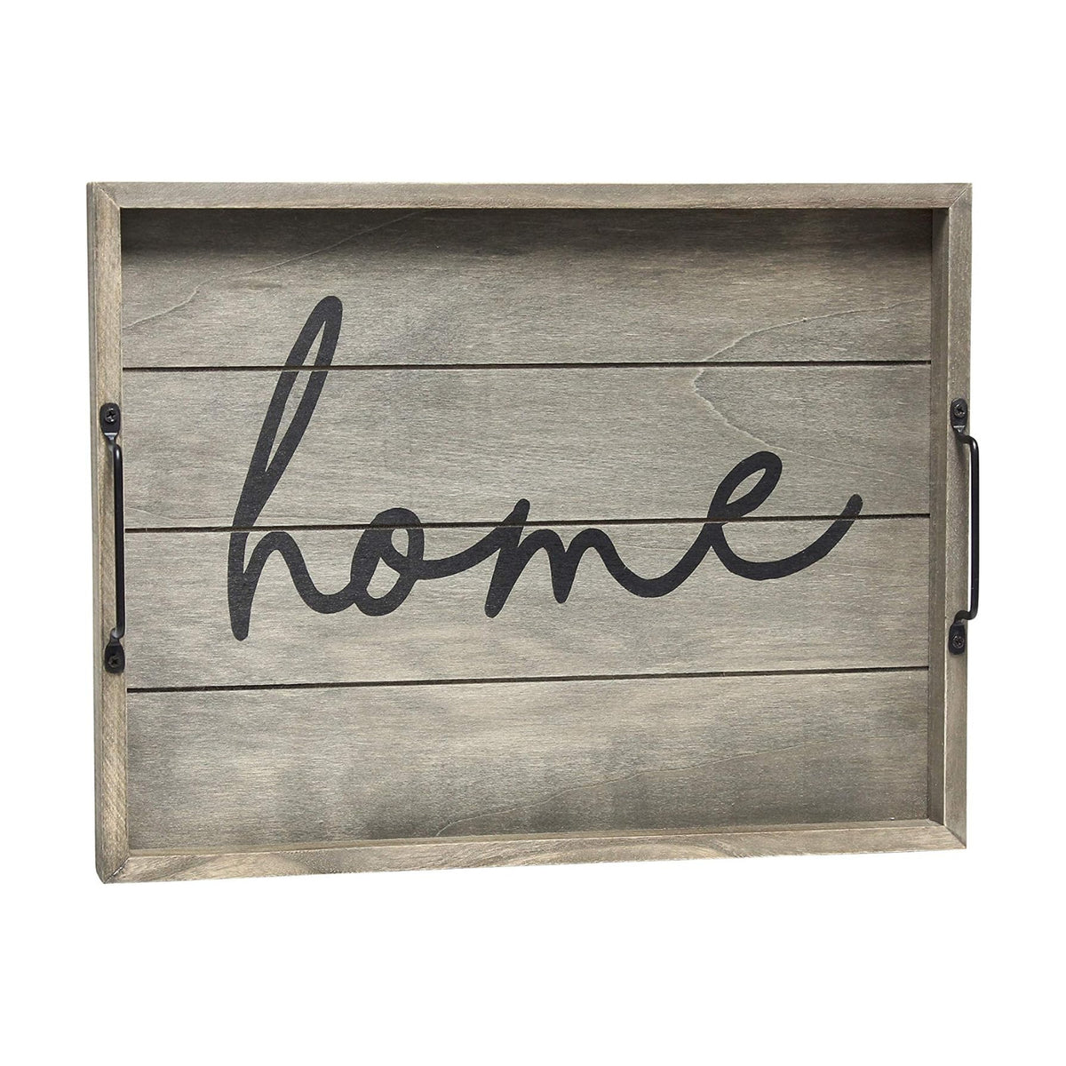 Elegant Designs HG2000-RGH Decorative Wood Serving Tray w/Handles, 15.50" x 12", Home