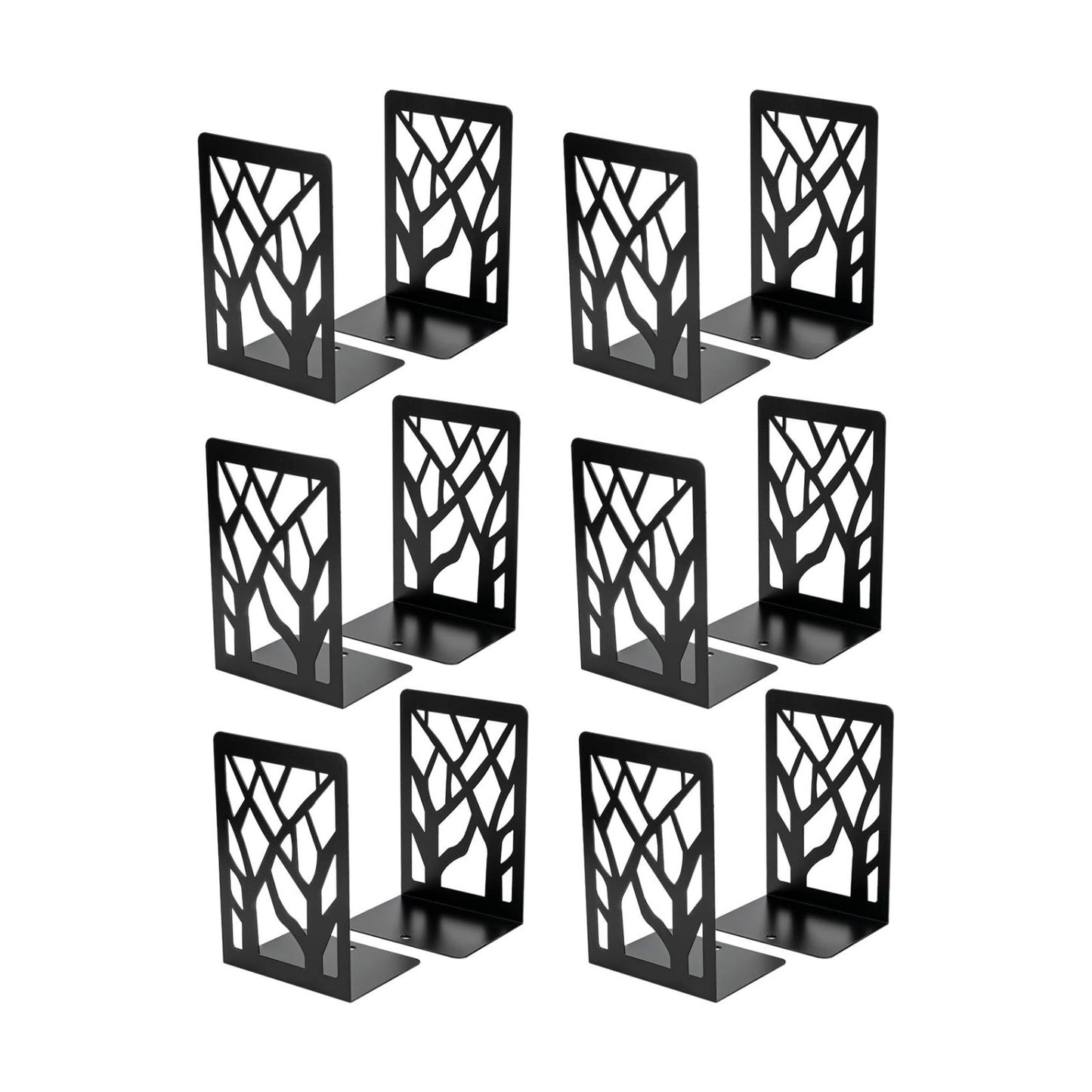 Heavy Duty Metal Book Stopper / 6 Pairs