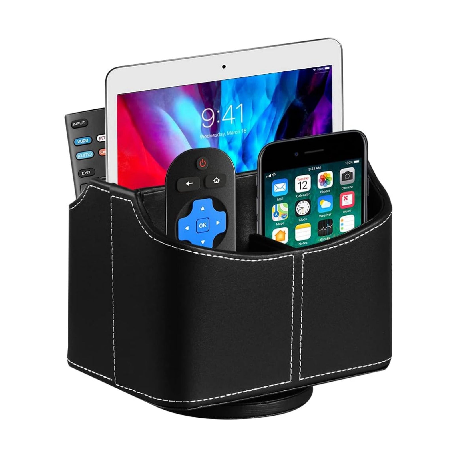 TV Remote Caddy Organizer / Black
